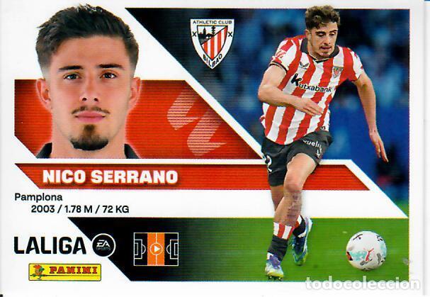 Cromos de f&uacute;tbol: CROMO PANINI LIGA ESTE 26 27 - N&ordm; 15 - NICO SERRANO - ATHLETIC DE BILBAO