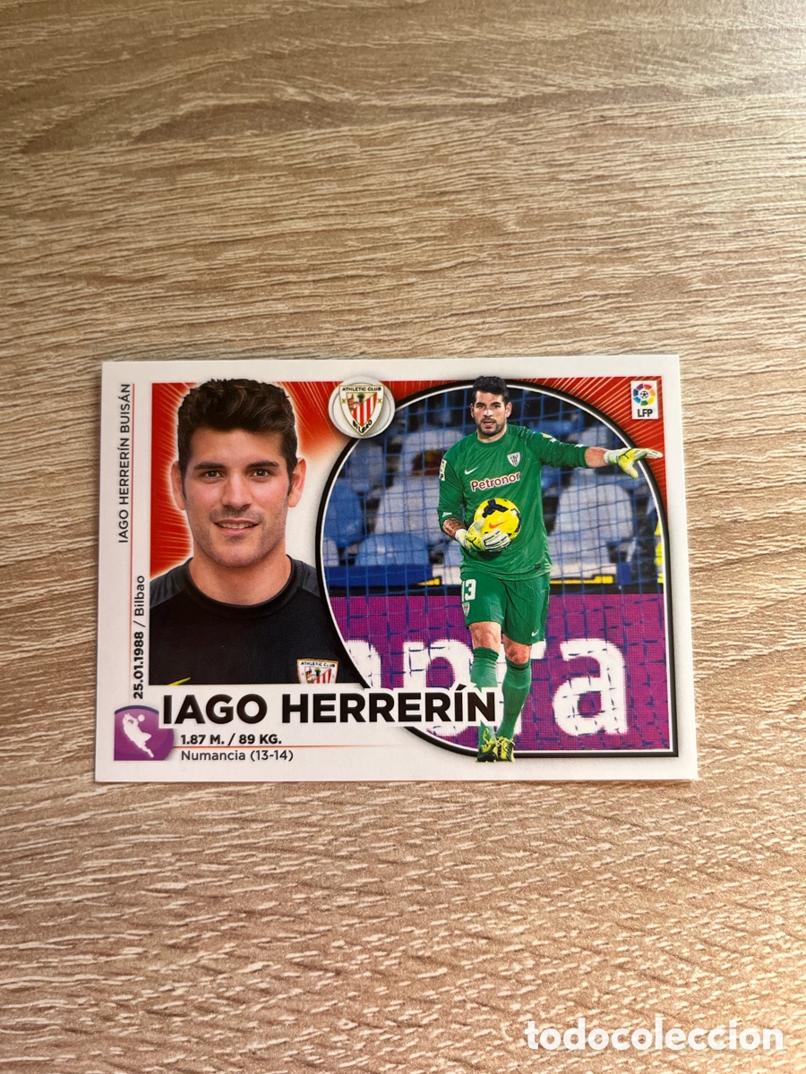 Cromos de f&uacute;tbol: IAGO HERRER&Iacute;N LIGA ESTE EDICIONES ESTE 2014 2015 14 15 ATHLETIC CLUB DE BILBAO