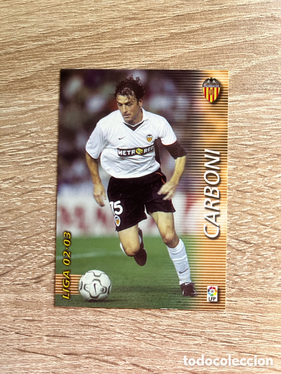 Cromos de f&uacute;tbol: 312 CARBONI MEGAFICHAS MEGACRACKS MGK 2002 2003 02 03 VALENCIA CF
