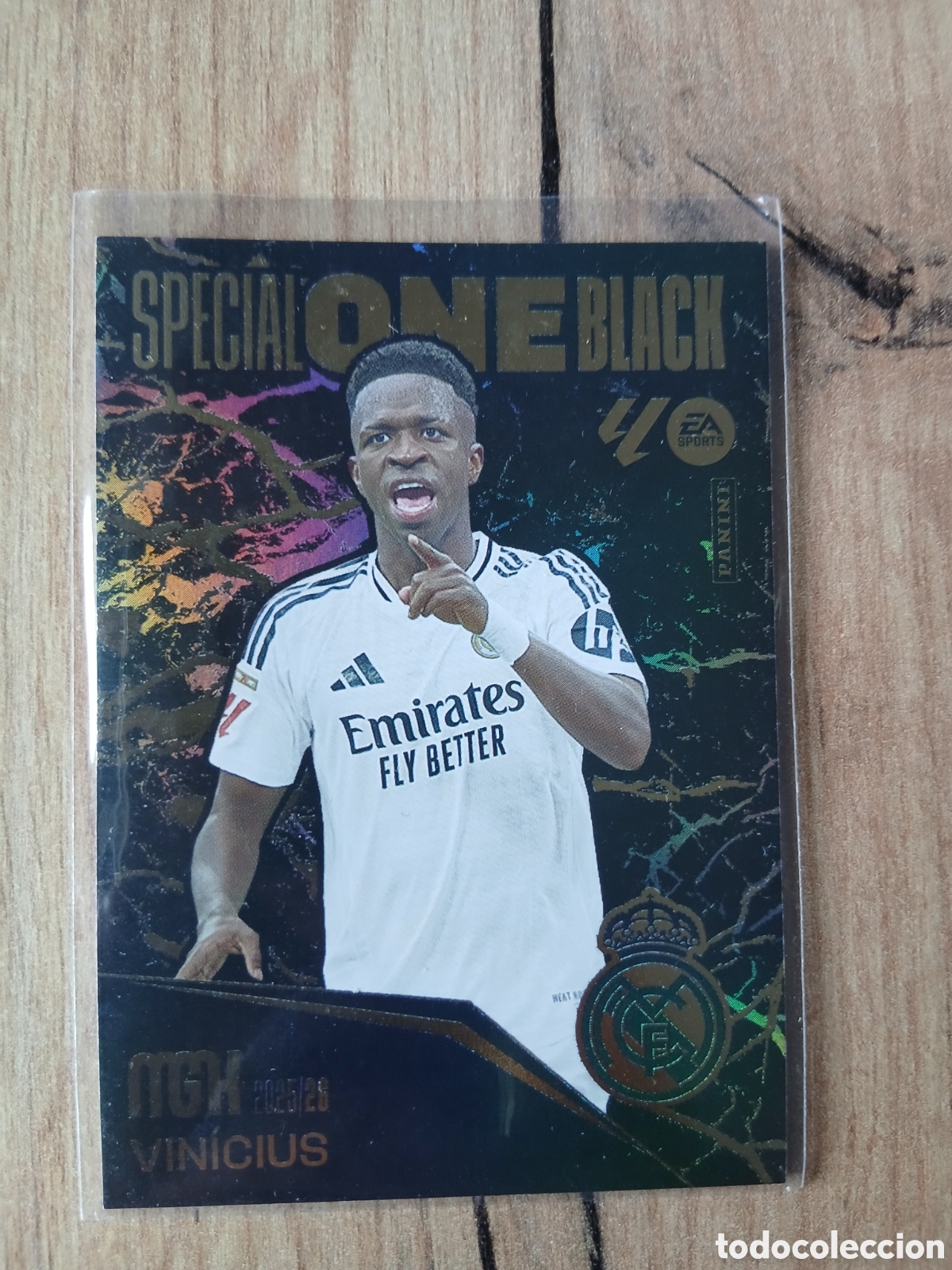 Cromos de f&uacute;tbol: CARD Vinicius (SPECIAL ONE BLACK) LIGA 25-26 2025 2026 MEGACRACKS MGK