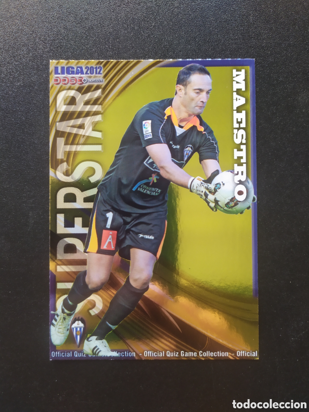 Cromos de f&uacute;tbol: Mundicromo fichas Liga 2011 2012 11 12 Maestro superstar brillo liso n&deg; 1151 Alcoyano