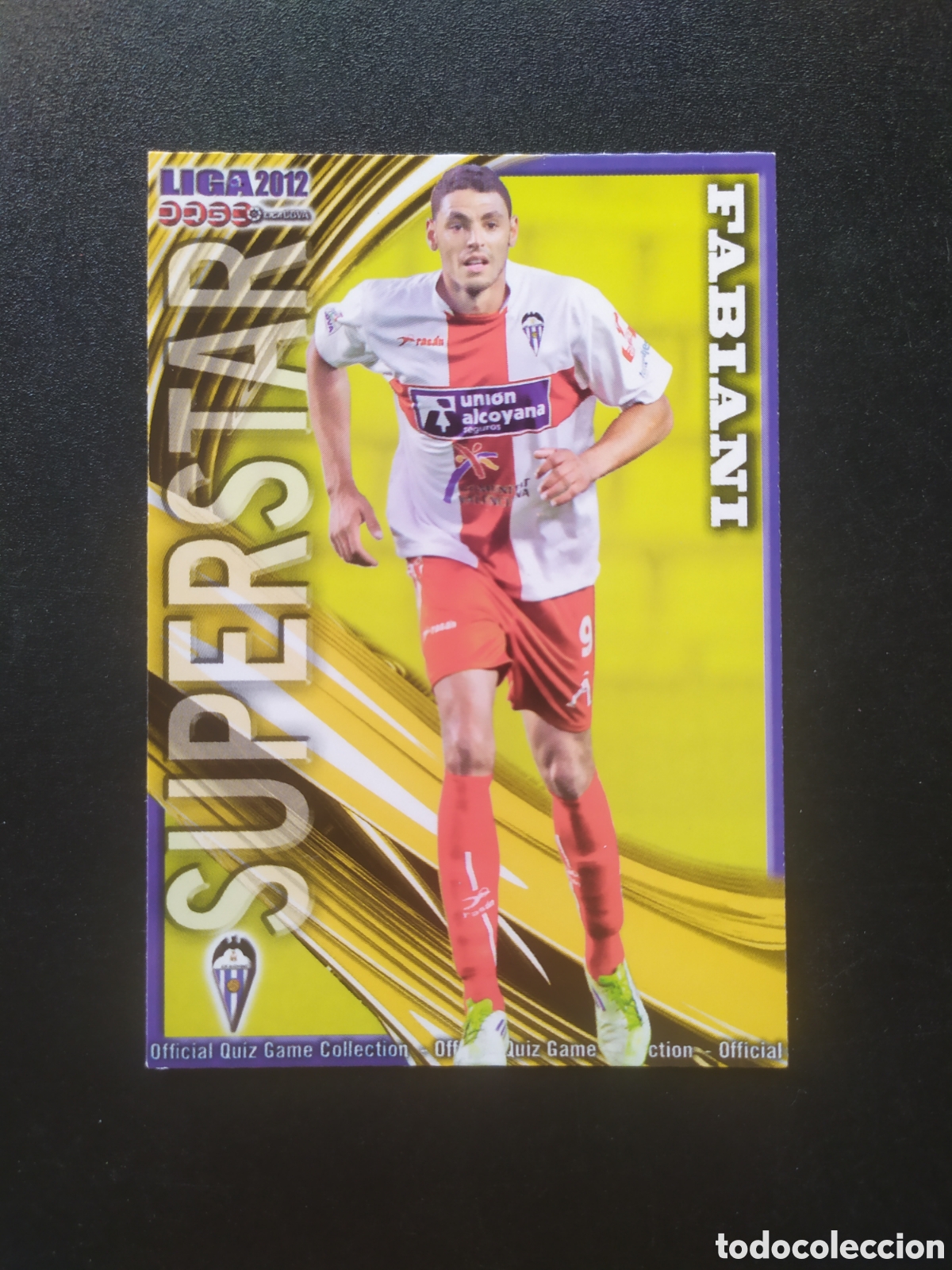 Cromos de f&uacute;tbol: Mundicromo fichas Liga 2011 2012 11 12 Fabiani superstar mate n&deg; 1152 Alcoyano