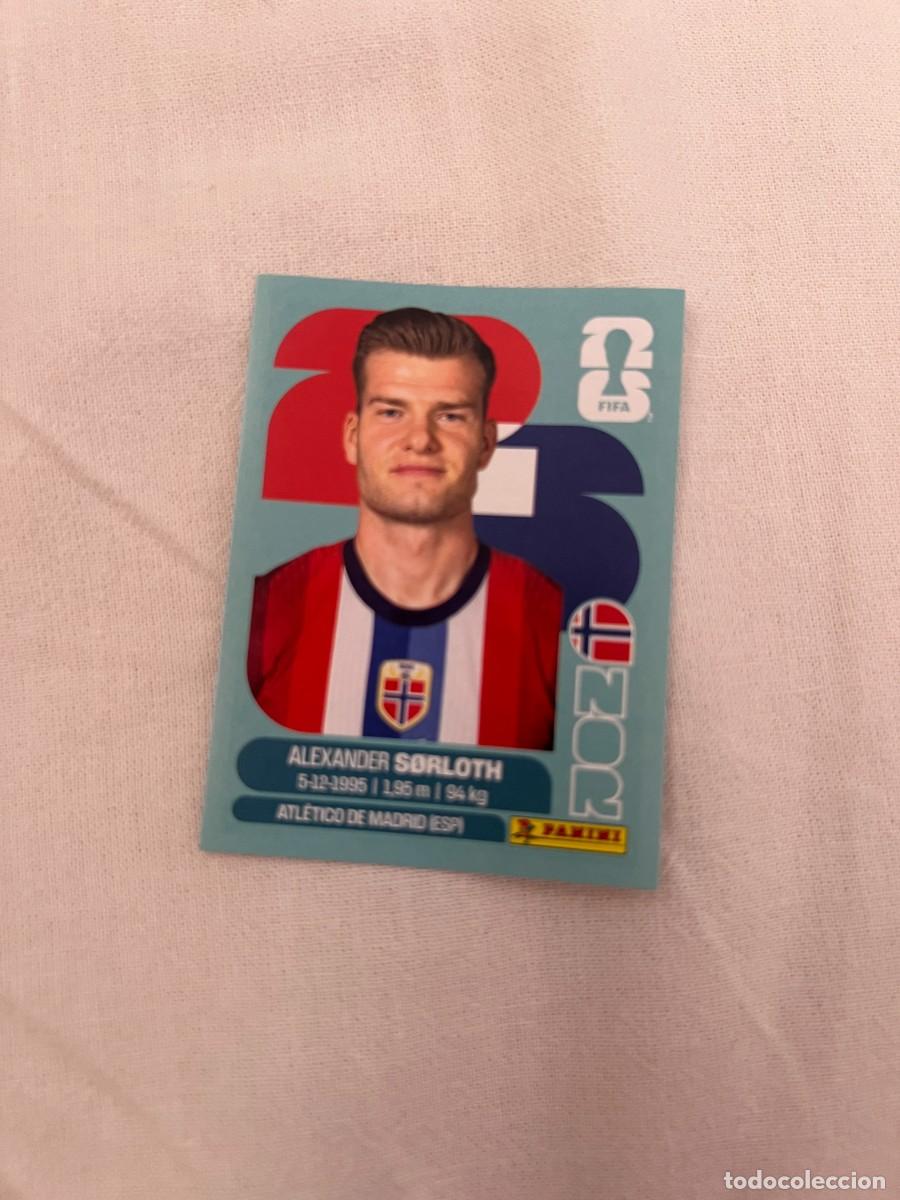 Cromos de f&uacute;tbol: ALEXANDER SORLOTH SELECCI&Oacute;N NORUEGA 16 PANINI MUNDIAL FIFA WORLD CUP 2026 PANINI