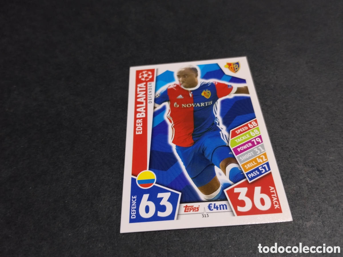 Cromos de f&uacute;tbol: Cromo futbol Topps Match Attax Eder Balanta, FC Basel
