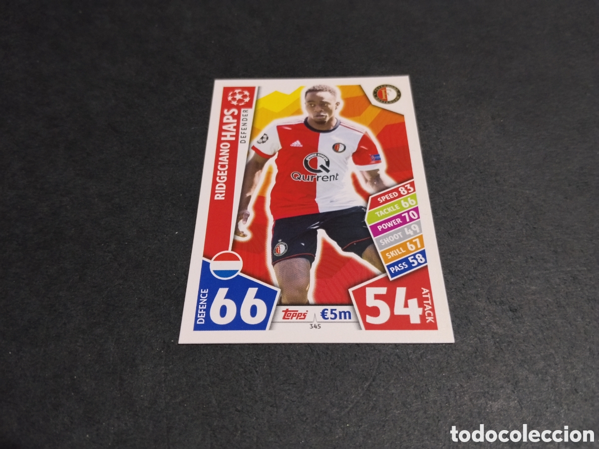Cromos de f&uacute;tbol: Cromo futbol Topps Match Attax Haps, Feyenoord