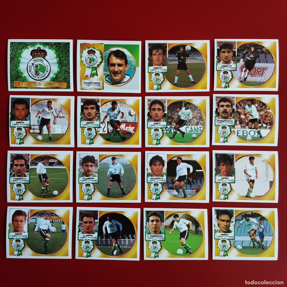 Cromos de f&uacute;tbol: EQUIPO CASI COMPLETO RACING SANTANDER EDICIONES ESTE TEMPORADA 1994 1995 94 95 LEER DESCRIPCION