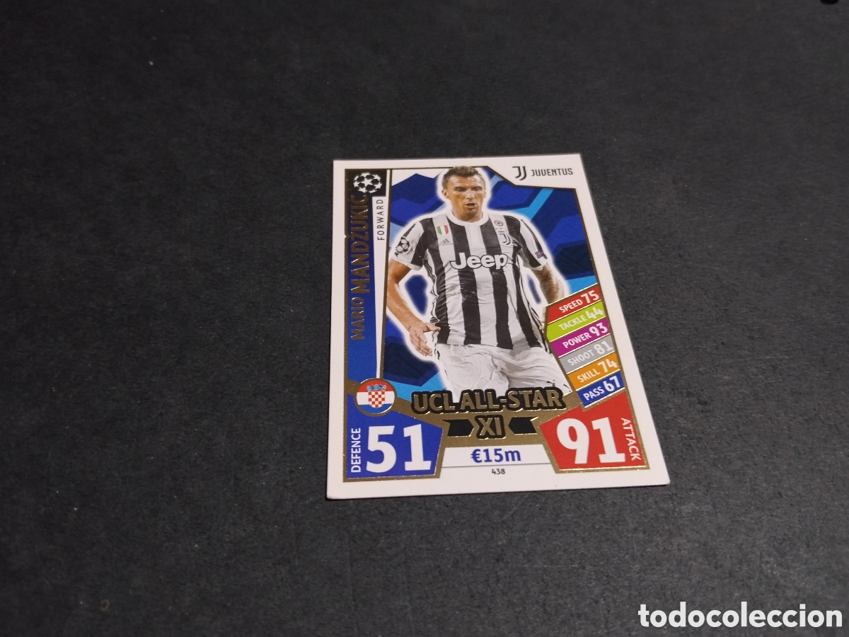 Cromos de f&uacute;tbol: Cromo futbol Mario Mandzukic, Juventus