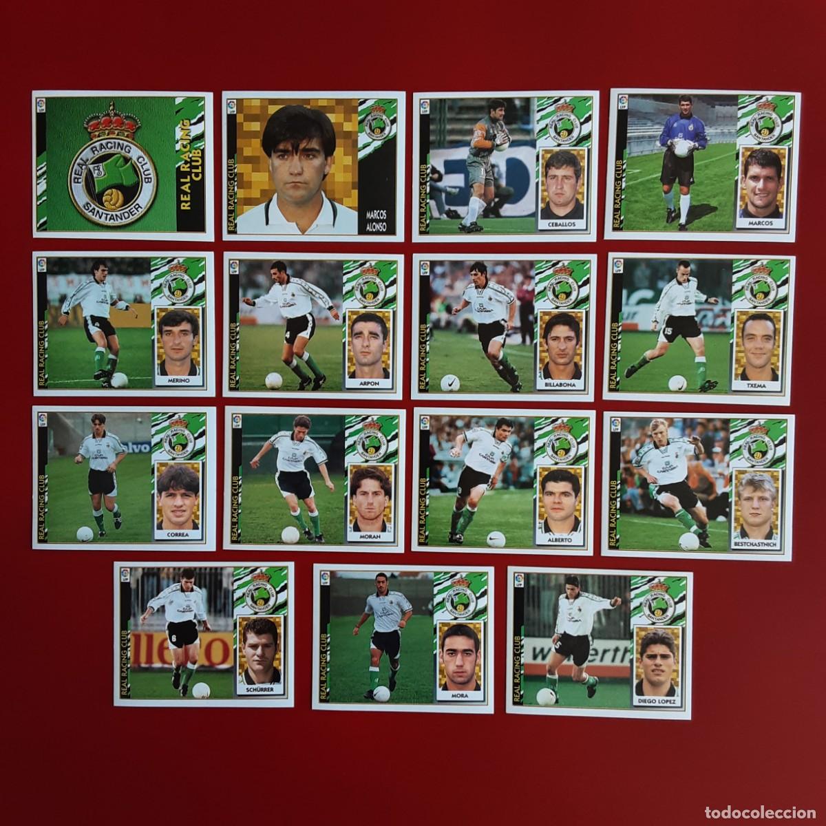Cromos de f&uacute;tbol: EQUIPO CASI COMPLETO RACING SANTANDER EDICIONES ESTE TEMPORADA 1997 1998 97 98 LEER DESCRIPCION