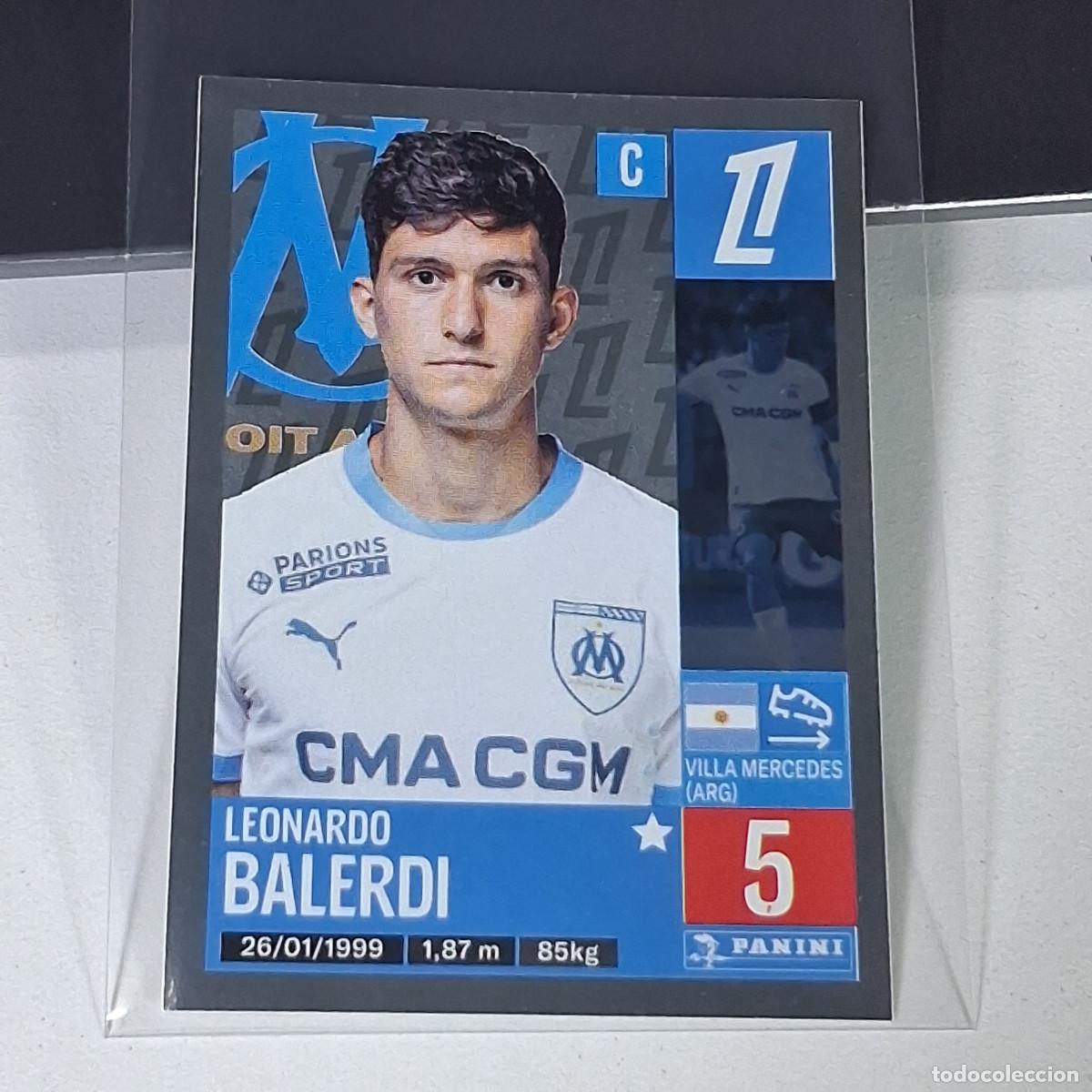Cartes &agrave; collectionner de Football: B40 215 BALERDI OLYMPIQUE MARSELLA CROMO FUTBOL PANINI LIGUE 1 FOOT 24-25 LIGA FRANCIA 2024-2025