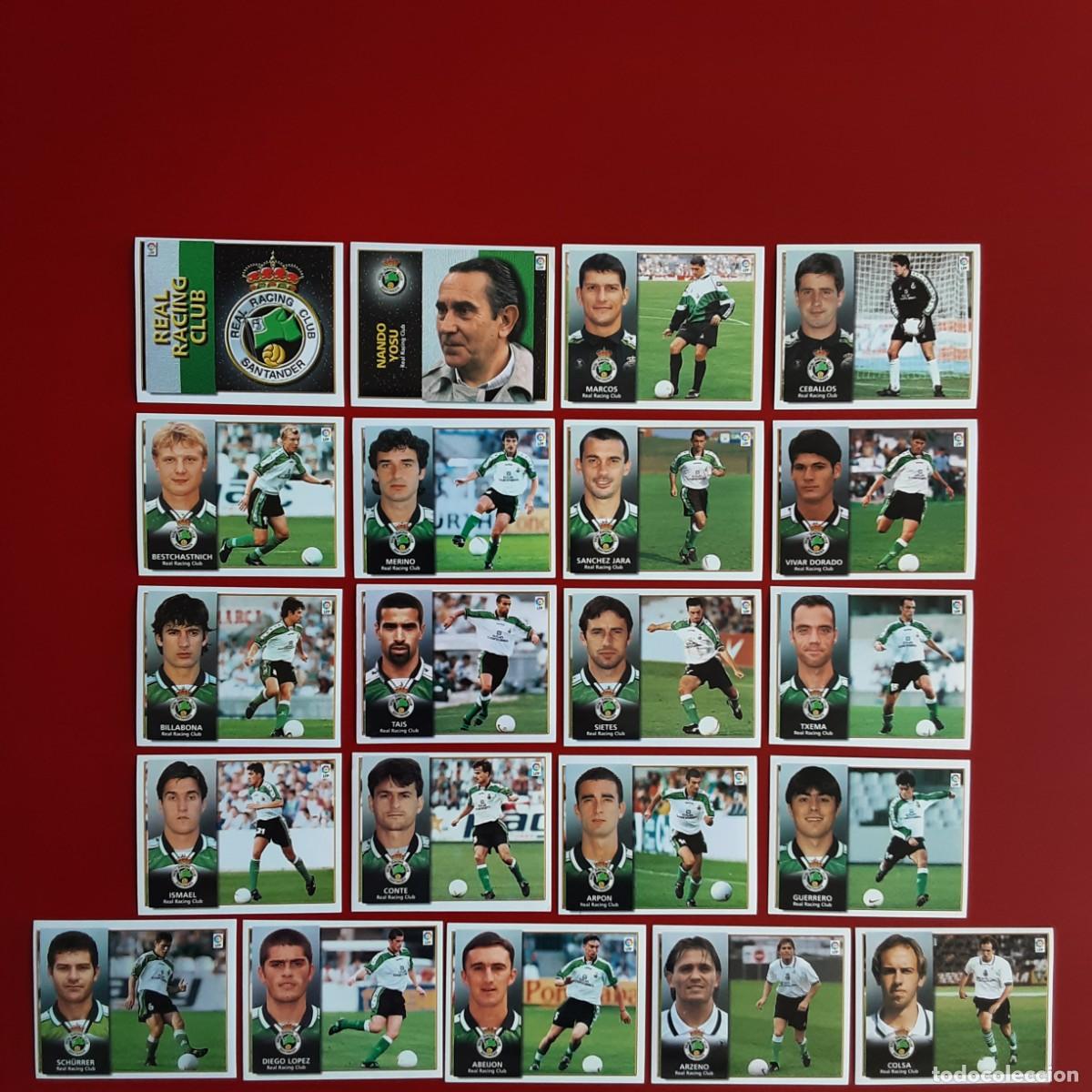 Figurine di Calcio: EQUIPO CASI COMPLETO RACING SANTANDER EDICIONES ESTE TEMPORADA 1998 1999 98 99 LEER DESCRIPCION