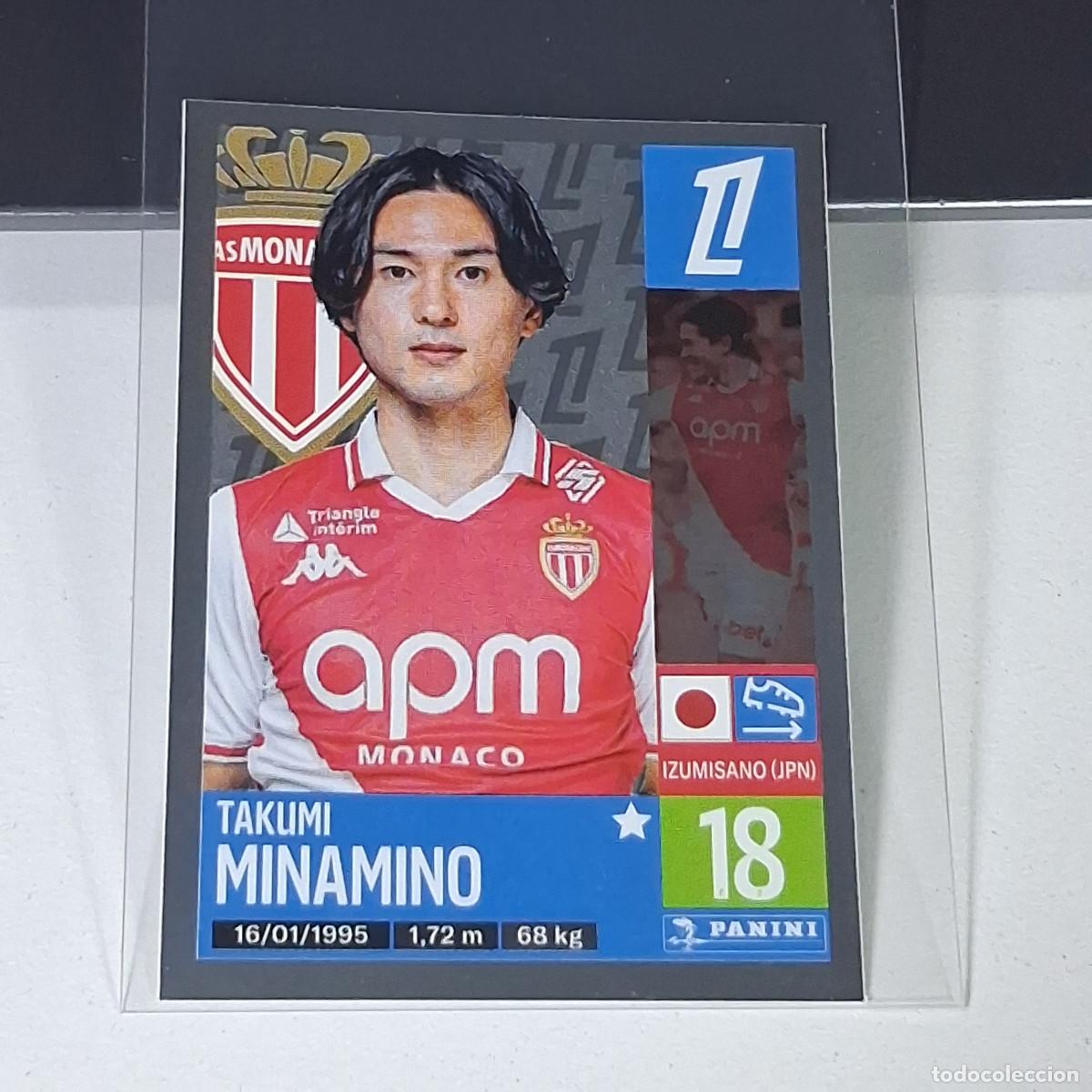 Figurine di Calcio: B40 261 TAKUMI MINAMINO MONACO CROMO FUTBOL PANINI LIGUE 1 FOOT 24-25 LIGA FRANCIA 2024-2025