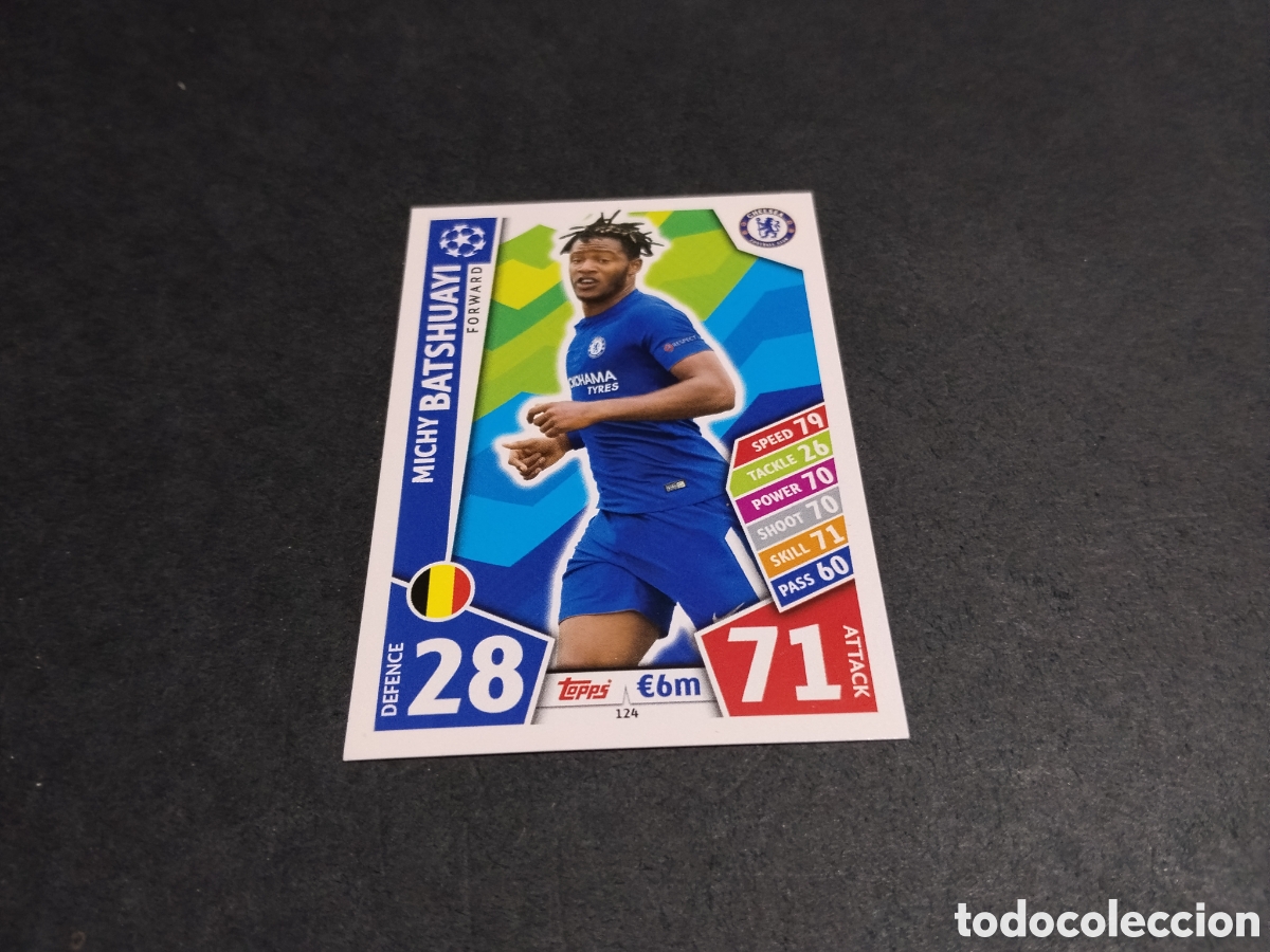 Figurine di Calcio: Cromo futbol Topps Match Attax,batshuayi, Chelsea