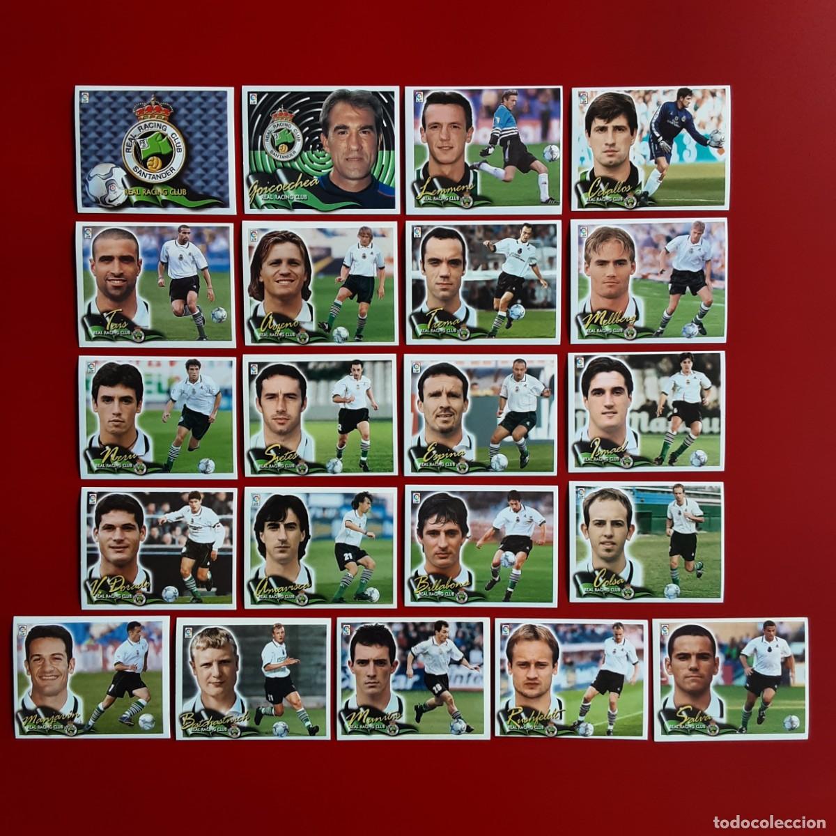 Fu&szlig;ball-Sticker: EQUIPO CASI COMPLETO RACING SANTANDER EDICIONES ESTE TEMPORADA 2000 2001 00 01 LEER DESCRIPCION