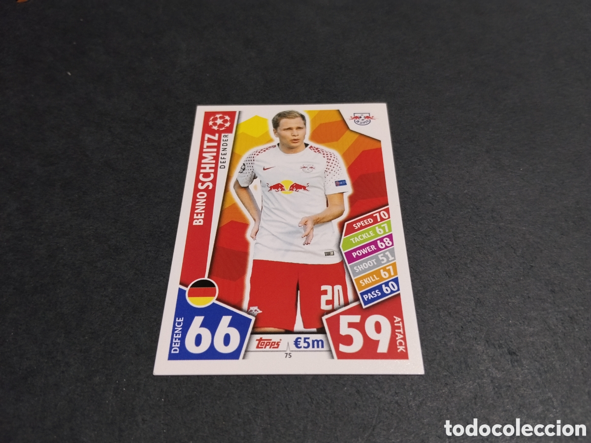 Football Stickers: Cromo futbol Topps Match Attax,schmitz, Leipzig