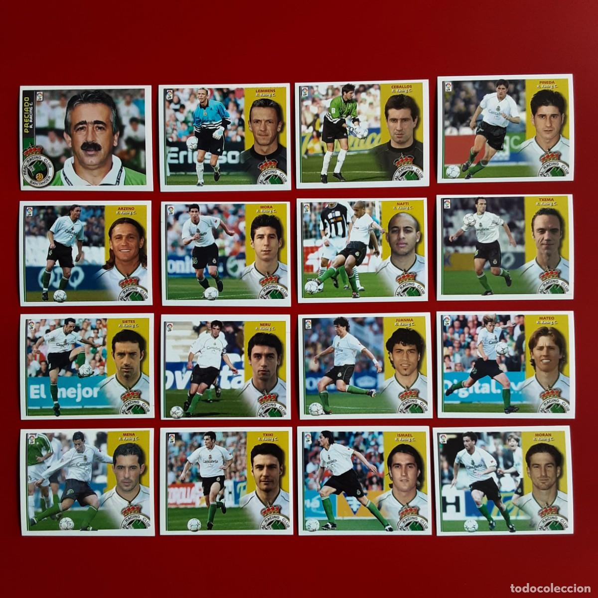 Cromos de f&uacute;tbol: EQUIPO COMPLETO RACING SANTANDER EDICIONES ESTE TEMPORADA 2002 2003 02 03 LEER DESCRIPCION