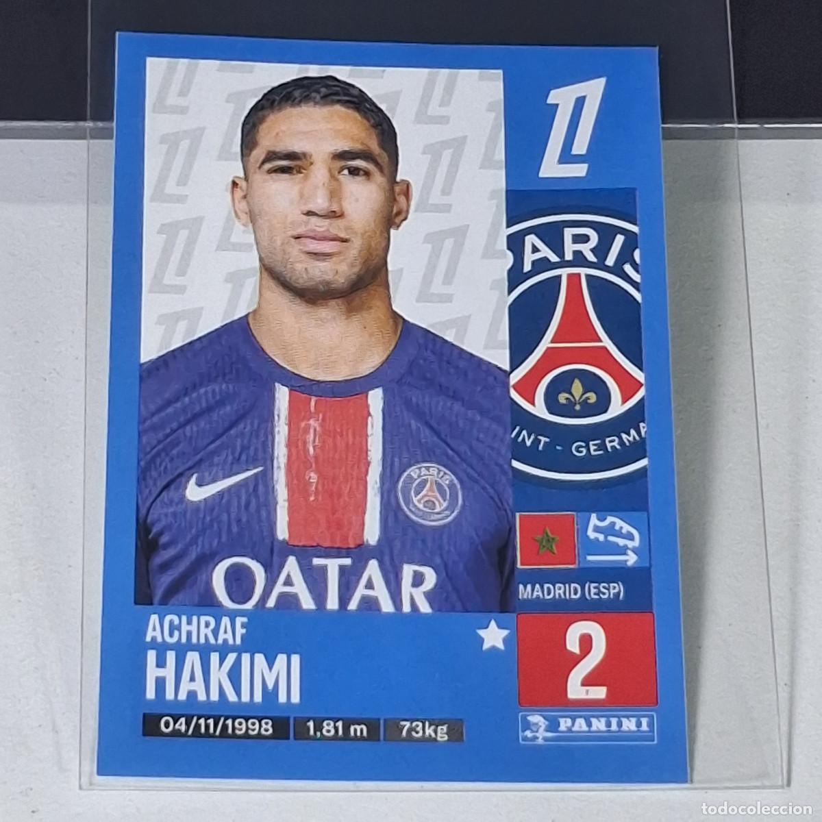 Cromos de f&uacute;tbol: B41 353 HAKIMI PARIS SAINT GERMAIN PSG CROMO FUTBOL PANINI LIGUE 1 FOOT 24-25 LIGA FRANCIA 2024-2025