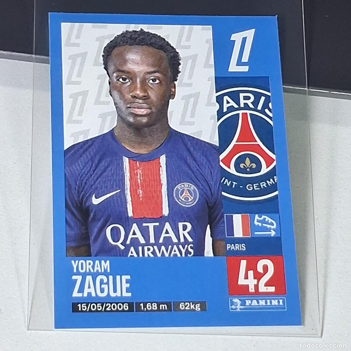 Cromos de f&uacute;tbol: B41 360 ZAGUE PSG PARIS SAINT GERMAIN CROMO FUTBOL PANINI LIGUE 1 FOOT 24-25 LIGA FRANCIA 2024-2025