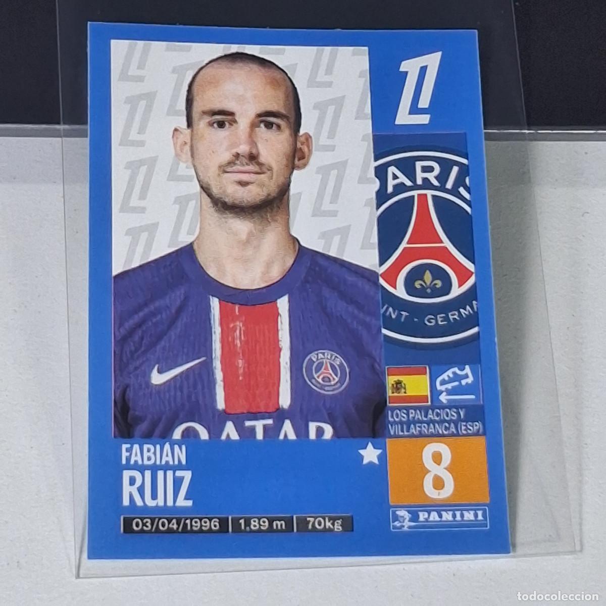 Cromos de f&uacute;tbol: B41 364 FABIAN RUIZ PARIS GERMAIN CROMO FUTBOL PANINI LIGUE 1 FOOT 24-25 LIGA FRANCIA 2024-2025