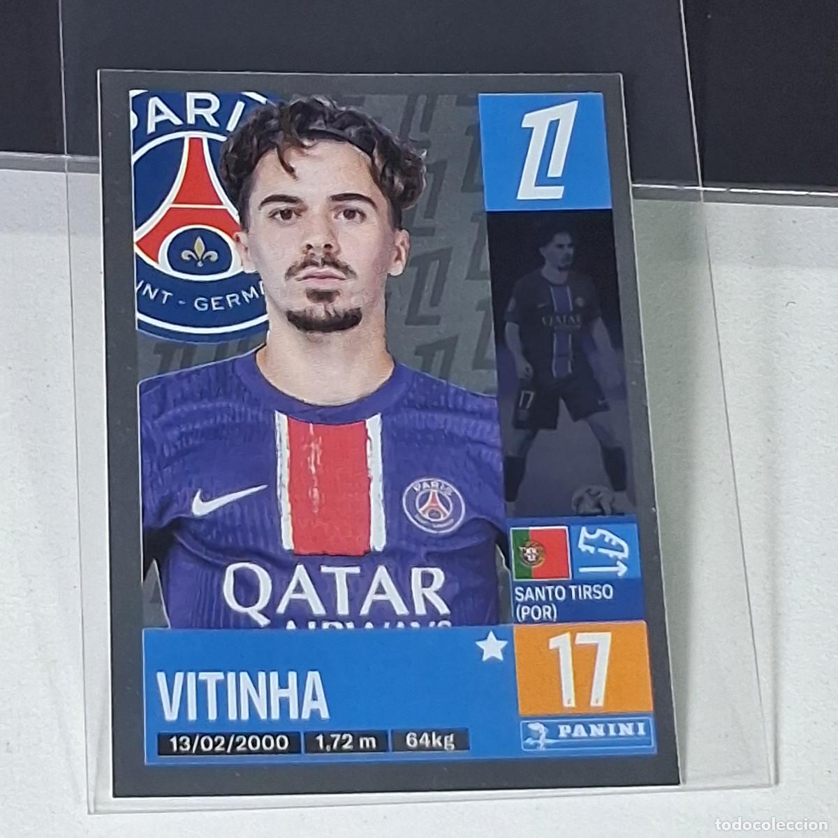 Fu&szlig;ball-Sticker: B41 365 VITINHA PARIS SAINT GERMAIN CROMO FUTBOL PANINI LIGUE 1 FOOT 24-25 LIGA FRANCIA 2024-2025