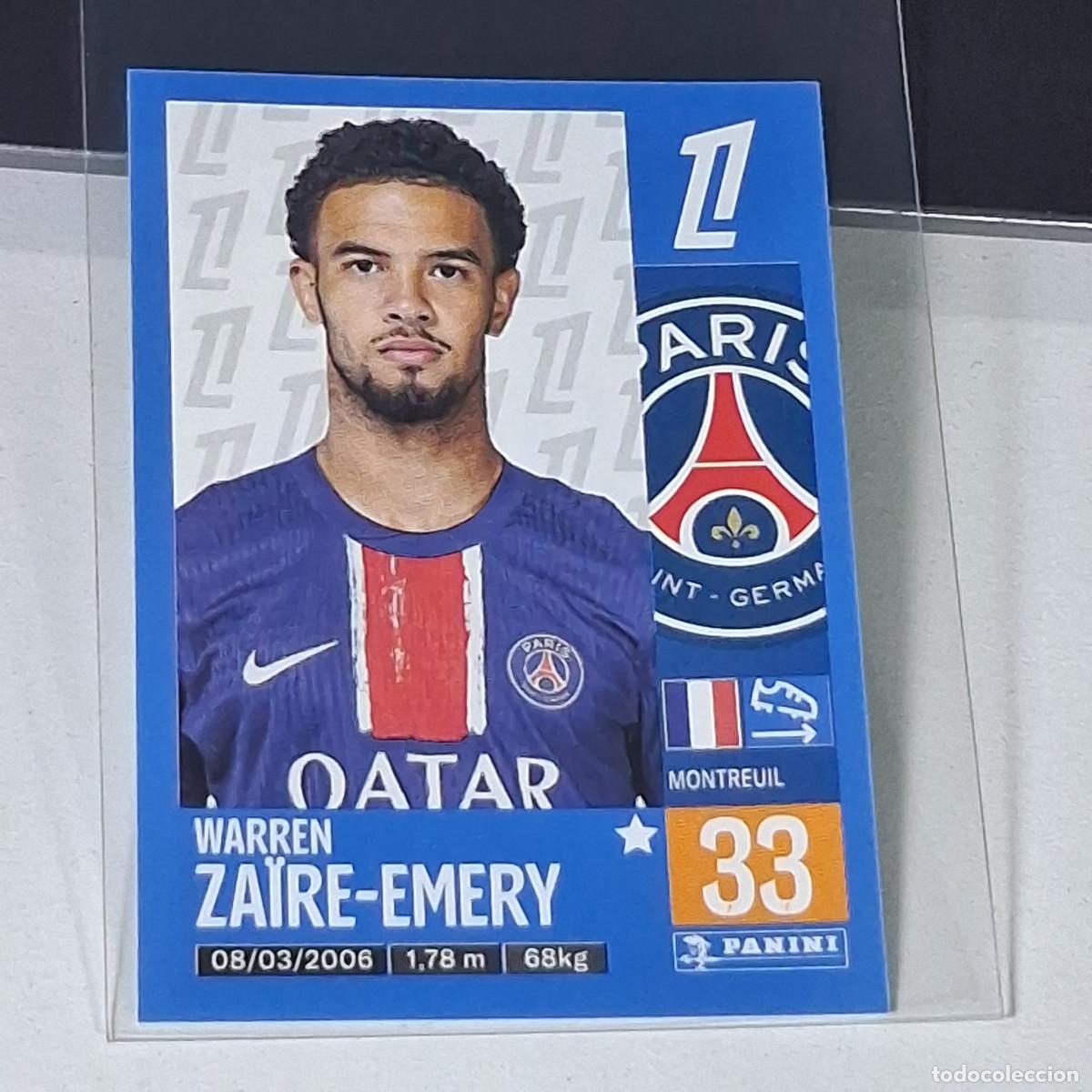 Cromos de f&uacute;tbol: B41 366 ZAIRE-EMERY PARIS SAINT GERMAIN PSG FUTBOL PANINI LIGUE 1 FOOT 24-25 LIGA FRANCIA 2024-2025