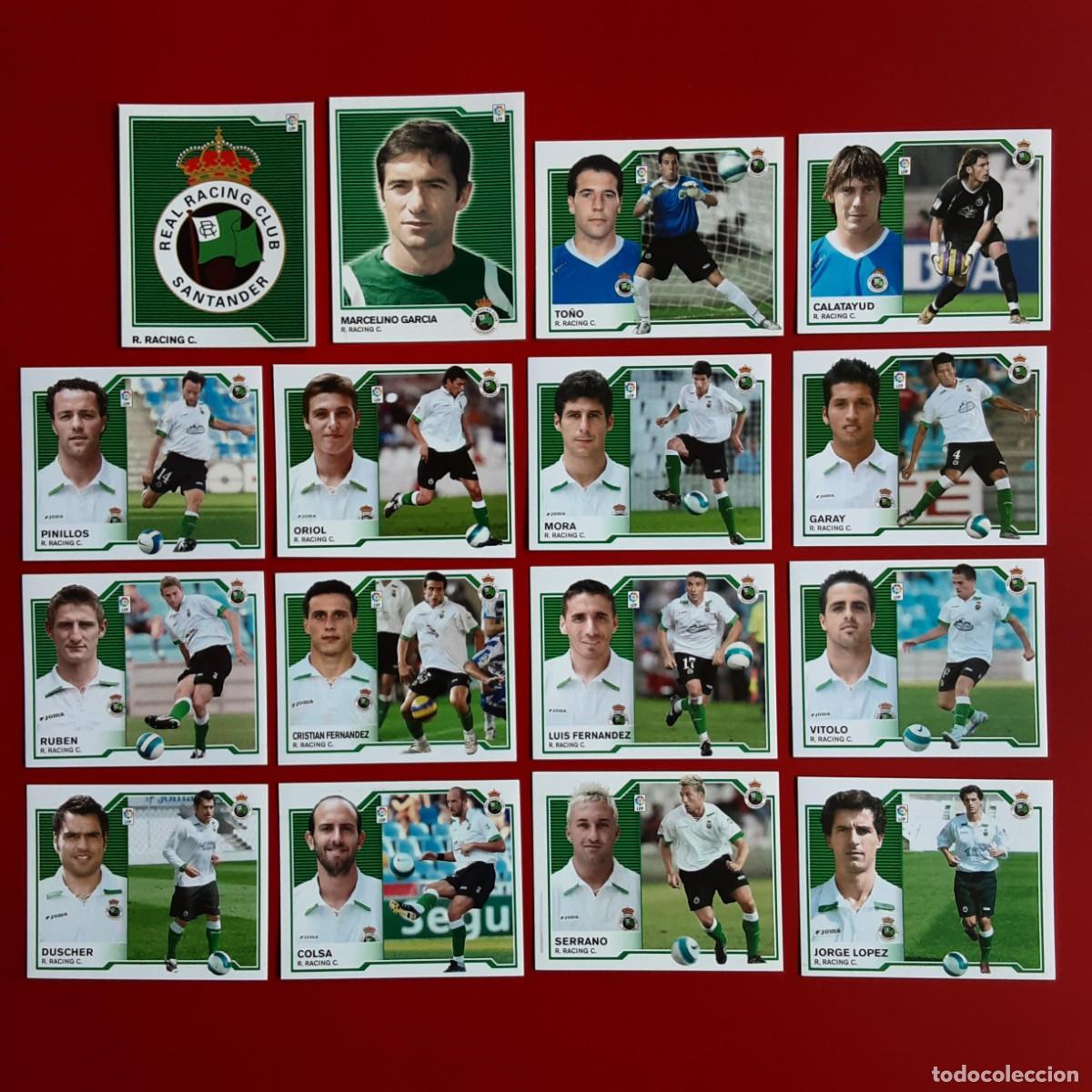 Cromos de f&uacute;tbol: EQUIPO COMPLETO RACING SANTANDER EDICIONES ESTE TEMPORADA 2007 2008 07 08 LEER DESCRIPCION