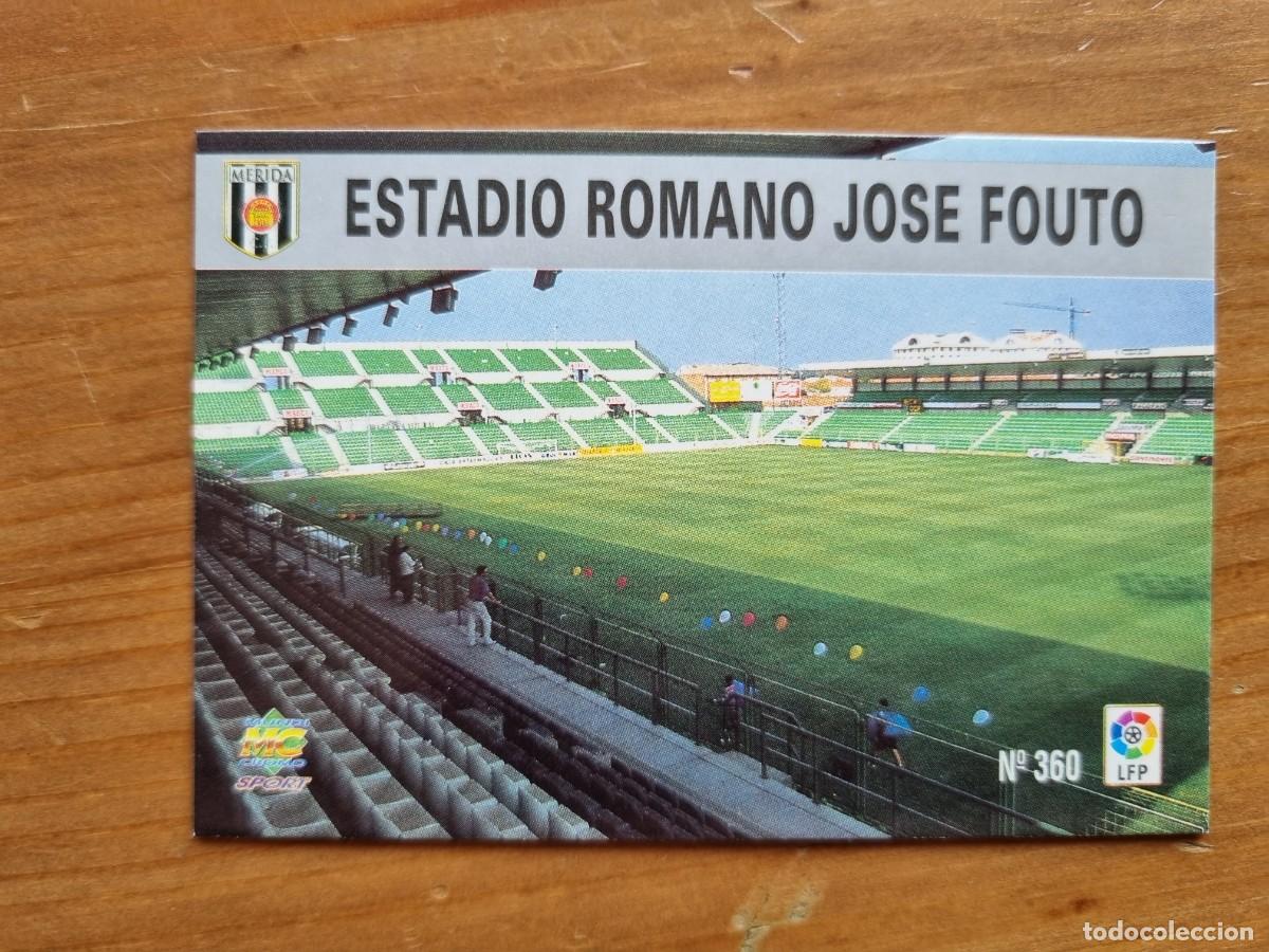 Cromos de f&uacute;tbol: 360 ESTADIO ROMANO JOS&Eacute; FOUTO (CP M&eacute;rida). Las Fichas de la Liga 1997 1998 97 98 (Mundicromo)