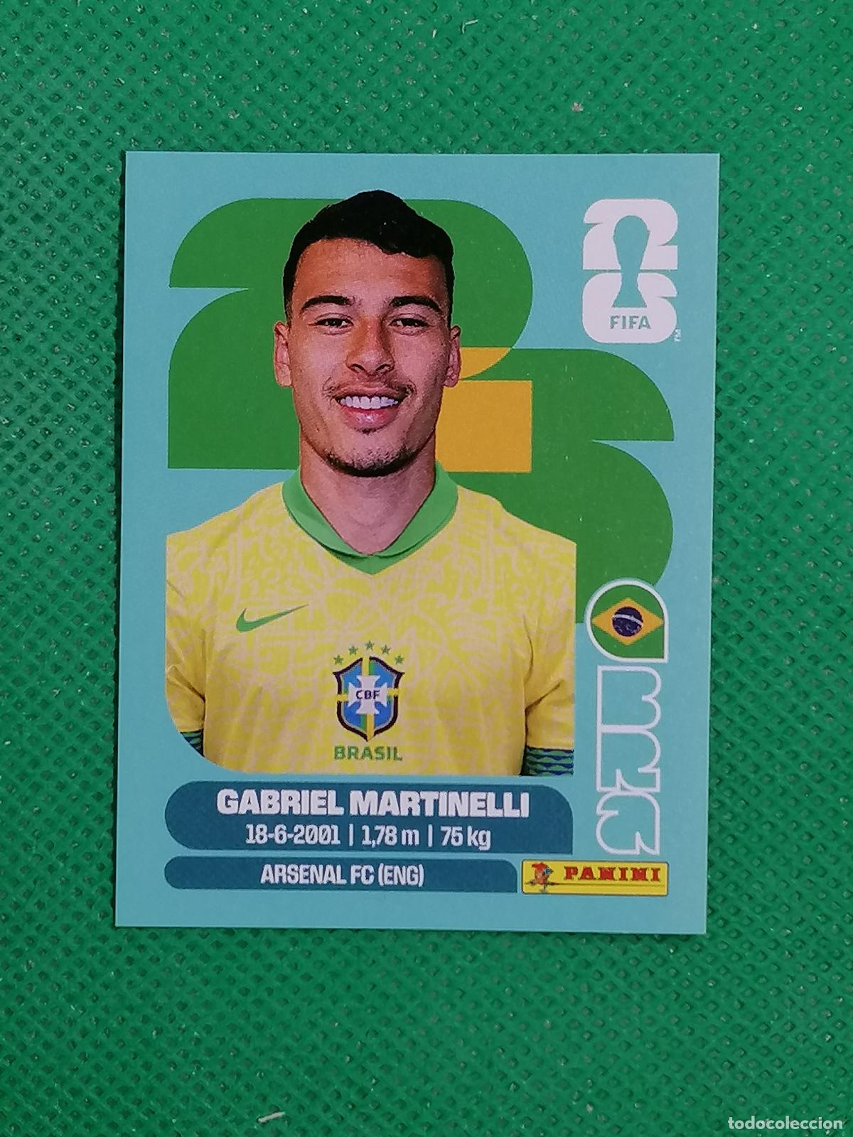 Football Stickers: BRA 18 BRA18 GABRIEL MARTINELLI BRASIL ⚽ PANINI FIFA MUNDIAL WORLD CUP 26 2026 STICKER ⚽