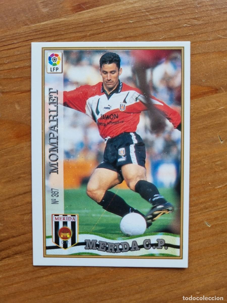 Fu&szlig;ball-Sticker: 367 MOMPARLET (CP M&eacute;rida). Las Fichas de la Liga 1997 1998 97 98 (Mundicromo)