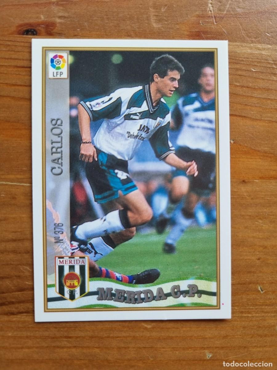 Cromos de f&uacute;tbol: 376 CARLOS (CP M&eacute;rida). Las Fichas de la Liga 1997 1998 97 98 (Mundicromo)