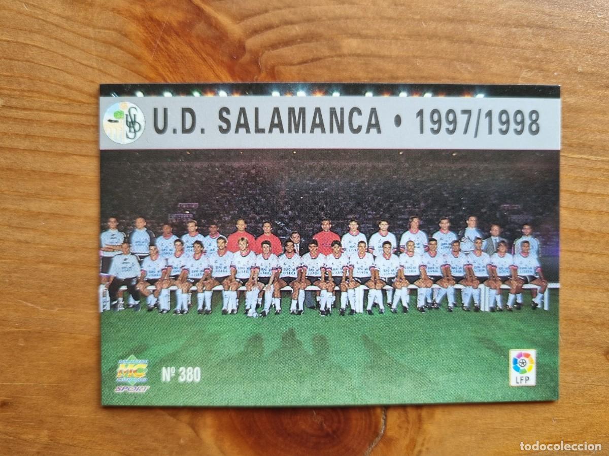 Cromos de f&uacute;tbol: 380 PLANTILLA / &Iacute;NDICE (UD Salamanca). Las Fichas de la Liga 1997 1998 97 98 (Mundicromo)