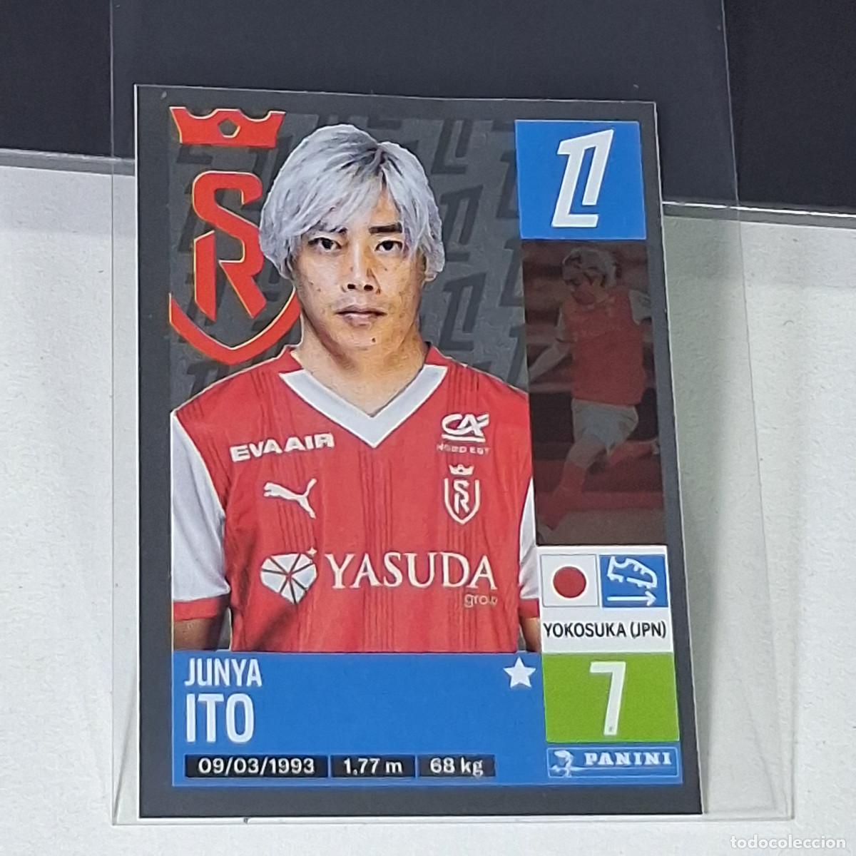 Cromos de f&uacute;tbol: B41 400 JUNYA ITO STADE DE REIMS FUTBOL CROMO PANINI LIGUE 1 FOOT 24-25 LIGA FRANCIA 2024-2025