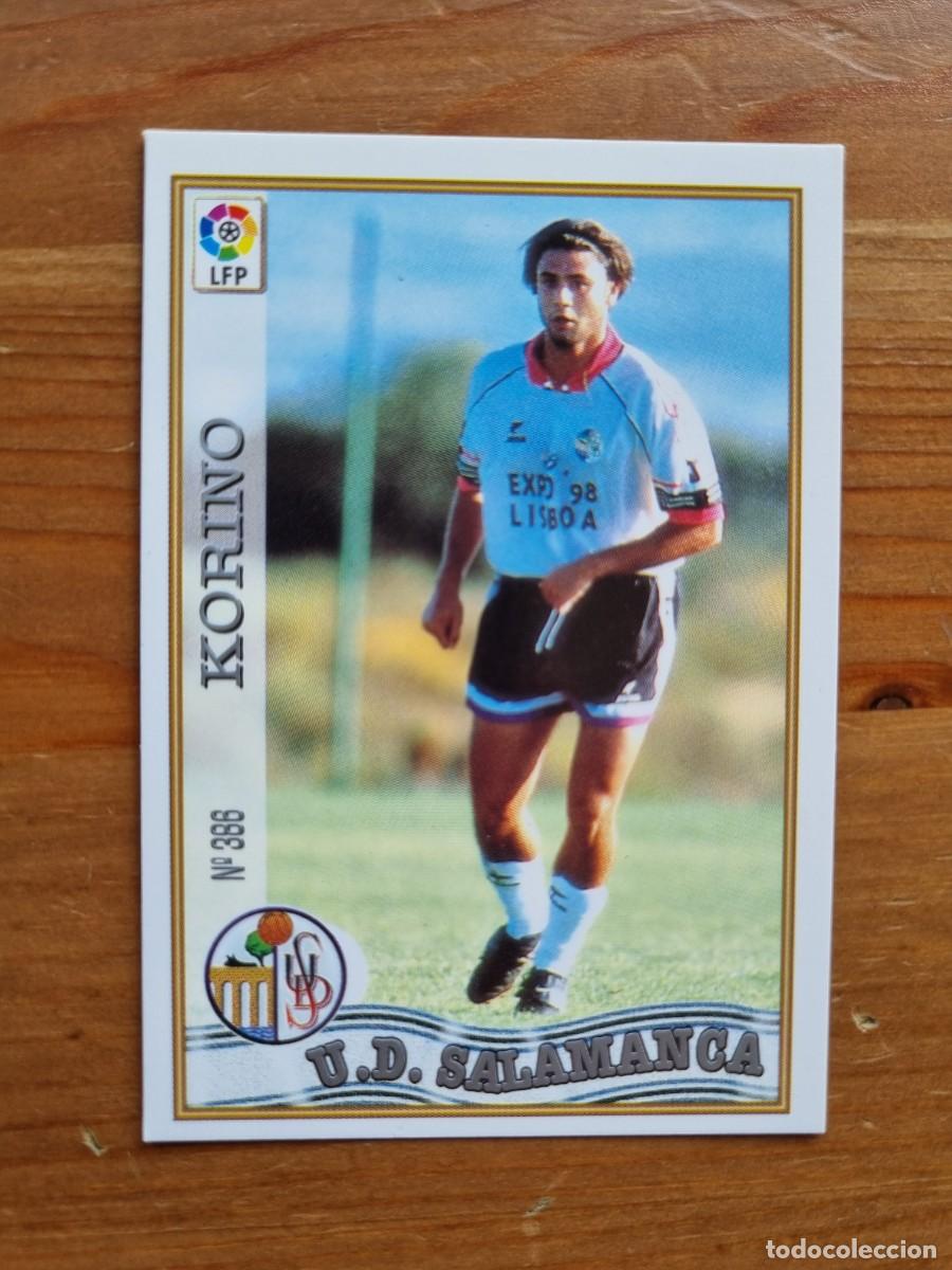 Cromos de f&uacute;tbol: 386 KORINO (UD Salamanca). Las Fichas de la Liga 1997 1998 97 98 (Mundicromo)