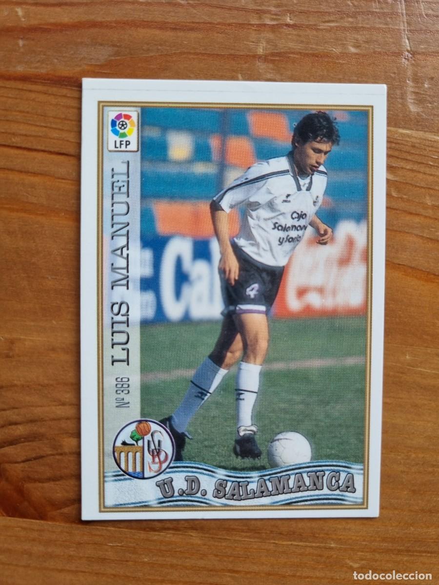 Cromos de f&uacute;tbol: 386 LUIS MANUEL (UD Salamanca). Las Fichas de la Liga 1997 1998 97 98 (Mundicromo)