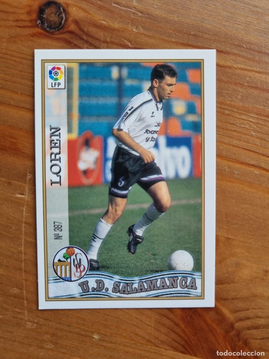 Cromos de f&uacute;tbol: 387 LOREN (UD Salamanca). Las Fichas de la Liga 1997 1998 97 98 (Mundicromo)