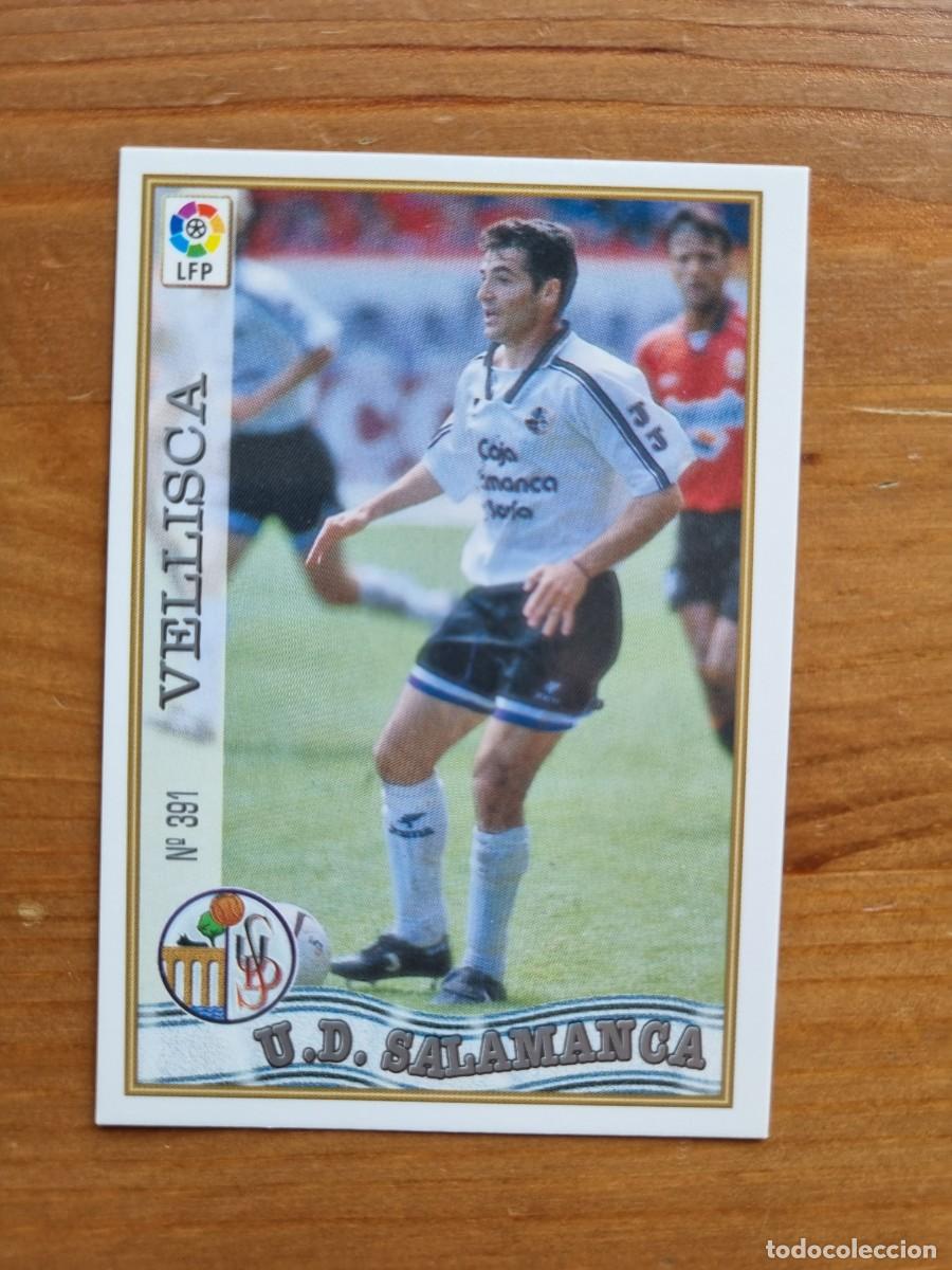 Cartes &agrave; collectionner de Football: 391 VELLISCA (UD Salamanca). Las Fichas de la Liga 1997 1998 97 98 (Mundicromo)