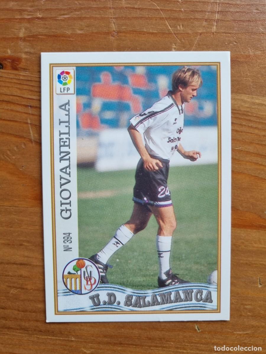 Cartes &agrave; collectionner de Football: 394 GIOVANELLA (UD Salamanca). Las Fichas de la Liga 1997 1998 97 98 (Mundicromo)