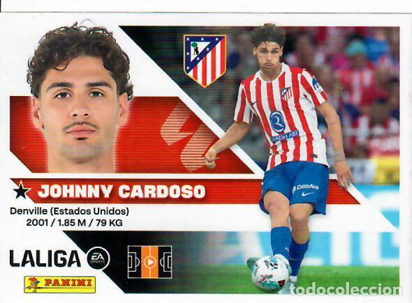 Cartes &agrave; collectionner de Football: CROMO PANINI LIGA ESTE 26 27 - N&ordm; 13 - JOHNNY CARDOSO - ATL&Eacute;TICO DE MADRID