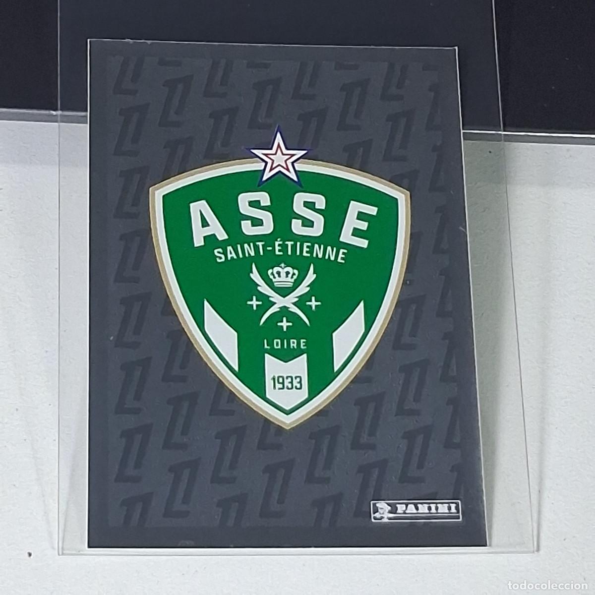 Cartes &agrave; collectionner de Football: B41 436 ESCUDO BADGE SAINT-ETIENNE FUTBOL CROMO PANINI LIGUE 1 FOOT 24-25 LIGA FRANCIA 2024-2025