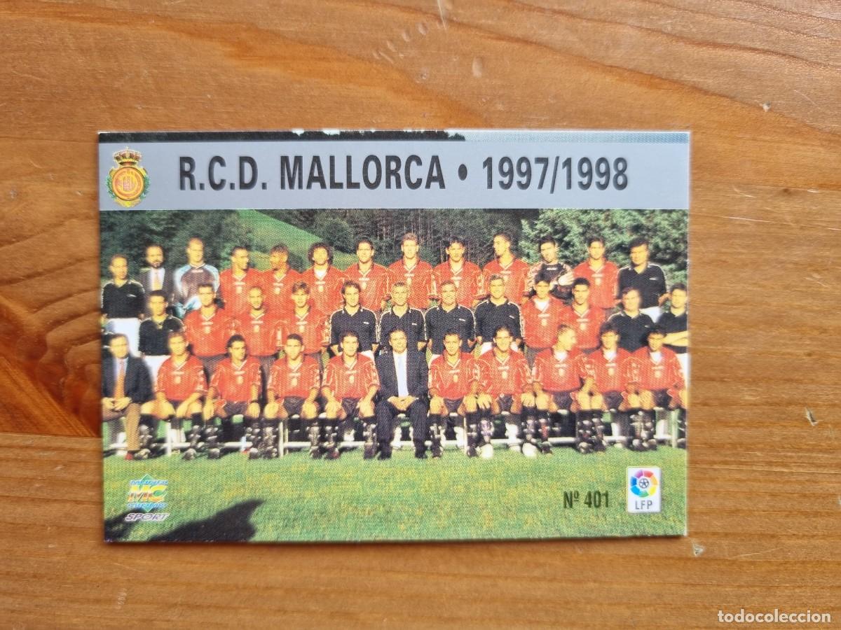Cromos de f&uacute;tbol: 401 PLANTILLA / &Iacute;NDICE (RCD Mallorca). Las Fichas de la Liga 1997 1998 97 98 (Mundicromo)