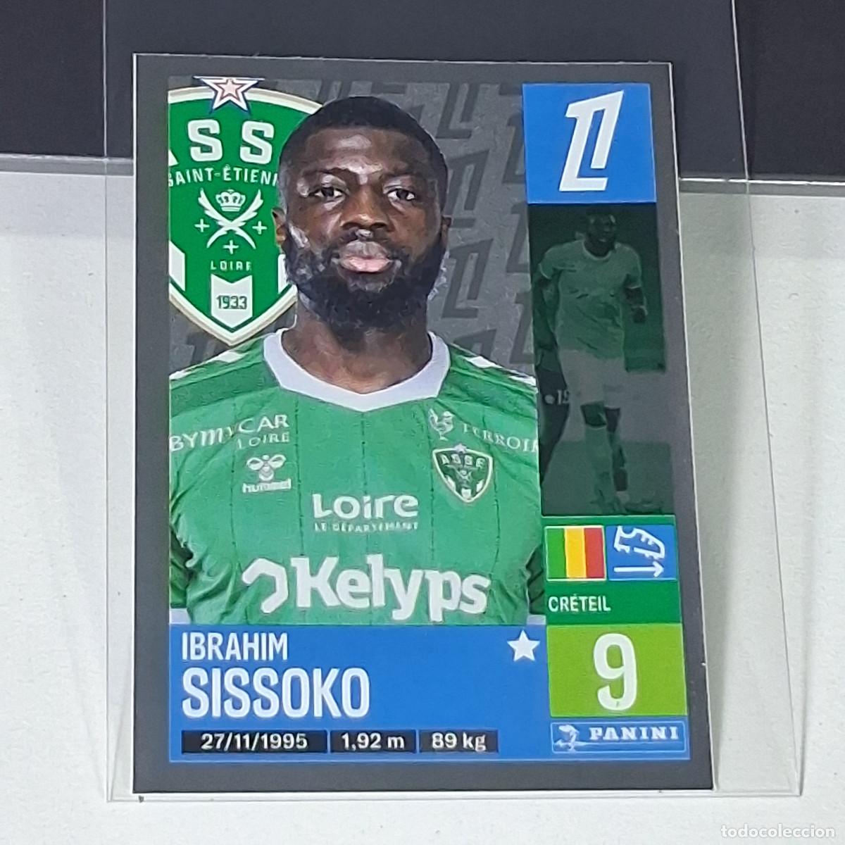 Cromos de f&uacute;tbol: B41 458 IBRAHIM SISSOKO SAINT-ETIENNE FUTBOL CROMO PANINI LIGUE 1 FOOT 24-25 LIGA FRANCIA 2024-2025