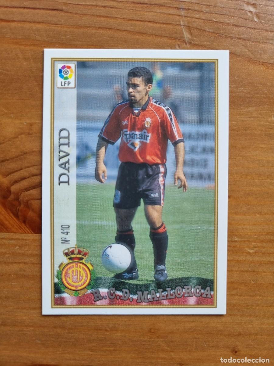 Cromos de f&uacute;tbol: 410 DAVID (RCD Mallorca). Las Fichas de la Liga 1997 1998 97 98 (Mundicromo)