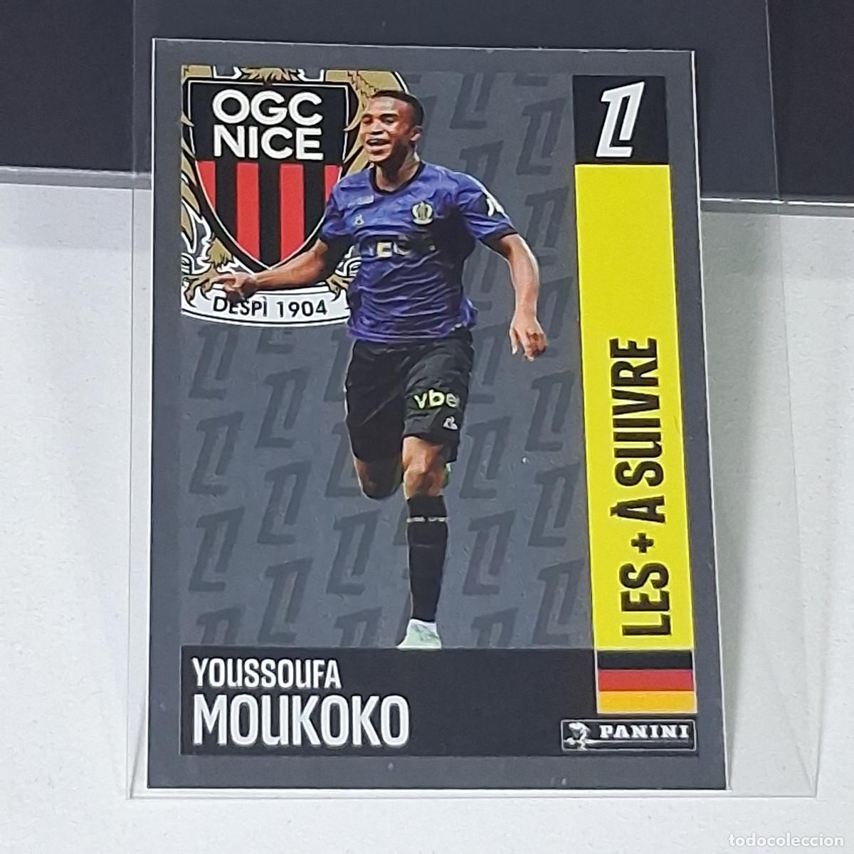 Cromos de f&uacute;tbol: B41 528 MOUKOKO NICE FUTBOL CROMO PANINI LIGUE 1 FOOT 24-25 LIGA FRANCIA 2024-2025