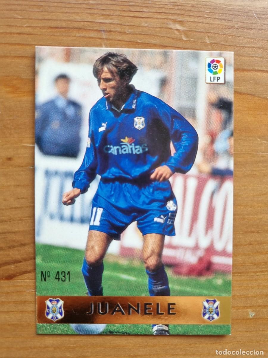 Cromos de f&uacute;tbol: 431 JUANELE (CD Tenerife) EL MEJOR 1996. Las Fichas de la Liga 1997 1998 97 98 (Mundicromo)