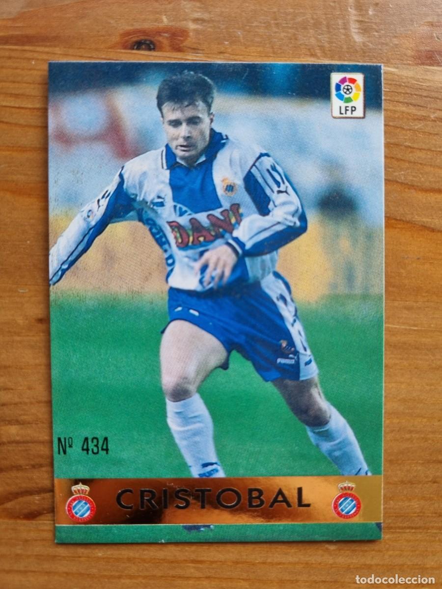 Cromos de f&uacute;tbol: 434 CRISTOBAL (RCD Espanyol) EL MEJOR 1996. Las Fichas de la Liga 1997 1998 97 98 (Mundicromo)