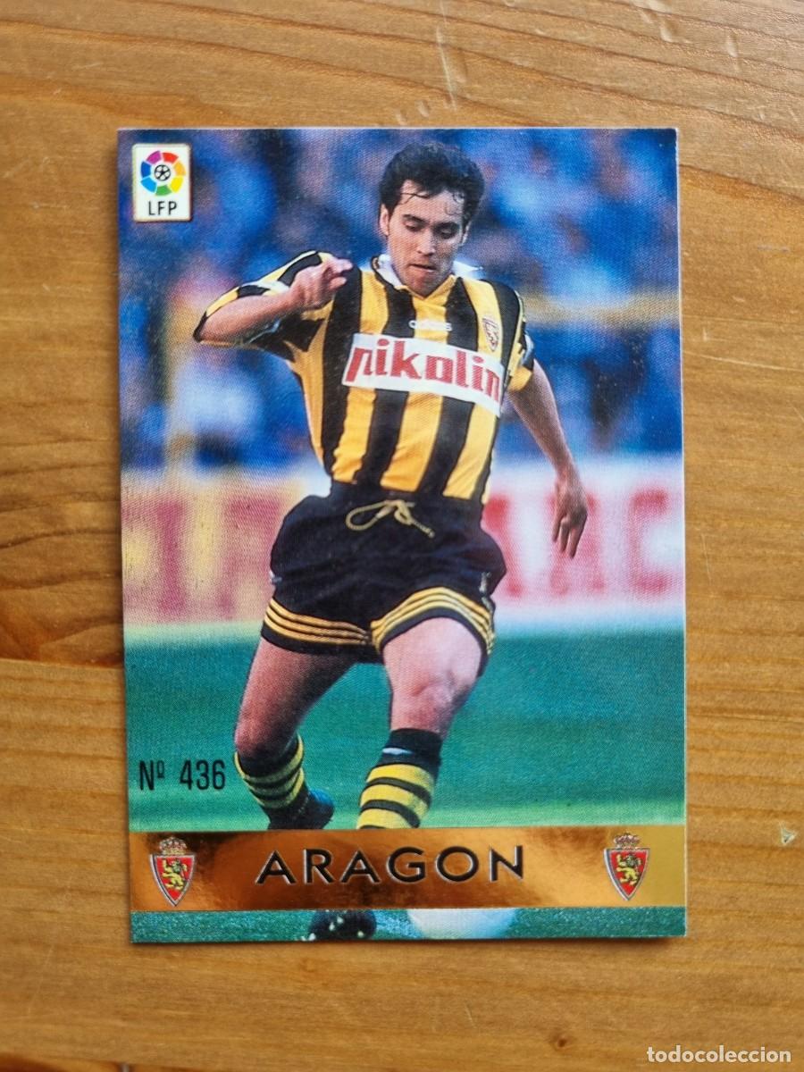 Cromos de f&uacute;tbol: 436 ARAG&Oacute;N (Real Zaragoza) EL MEJOR 1996. Las Fichas de la Liga 1997 1998 97 98 (Mundicromo)
