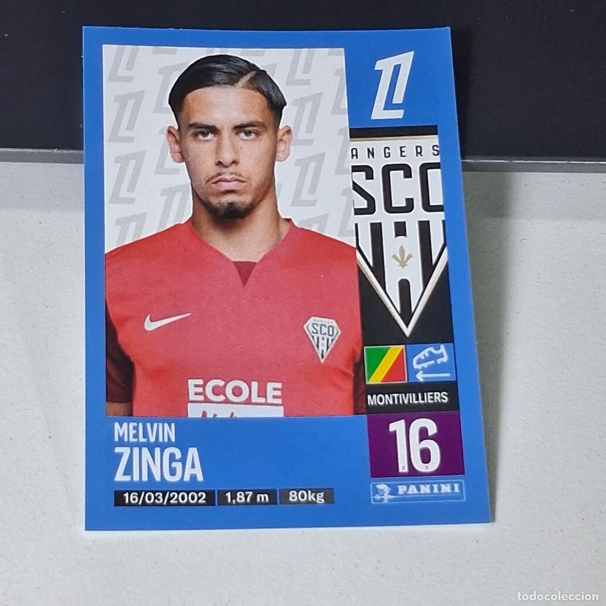 Cromos de f&uacute;tbol: B42 15 MELVIN ZINGA ANGERS CROMO PANINI LIGUE 1 FOOT 24-25 LIGA FRANCIA 2024-2025