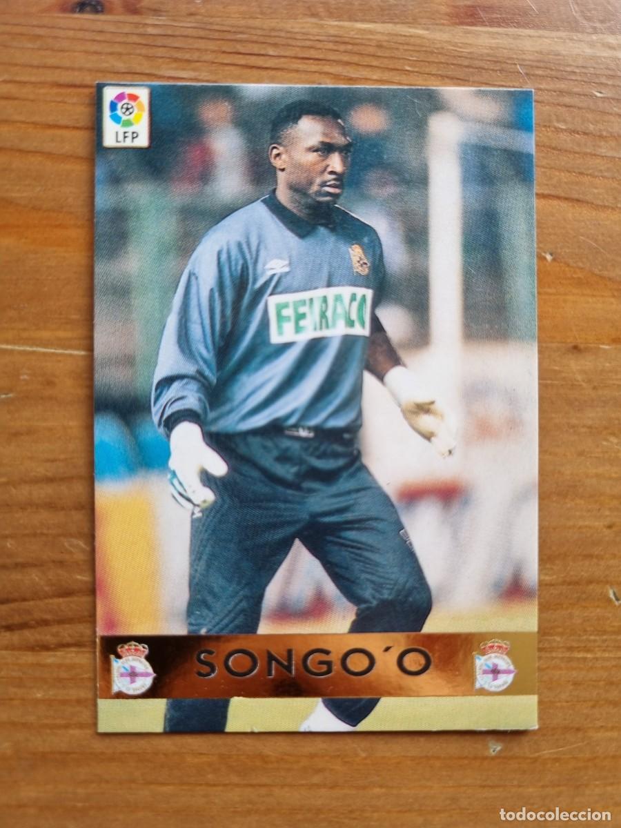 Cromos de f&uacute;tbol: SONGO'O (Deportivo La Coru&ntilde;a) TROFEO ZAMORA. Las Fichas de la Liga 1997 1998 97 98 (Mundicromo)