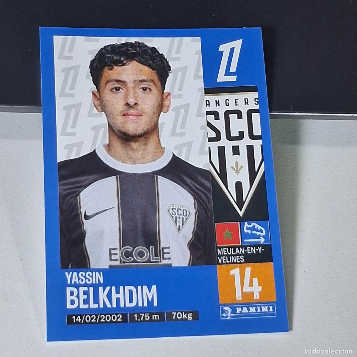 Cromos de f&uacute;tbol: B42 26 YASSIN BELKHDIM ANGERS CROMO PANINI LIGUE 1 FOOT 24-25 LIGA FRANCIA 2024-2025