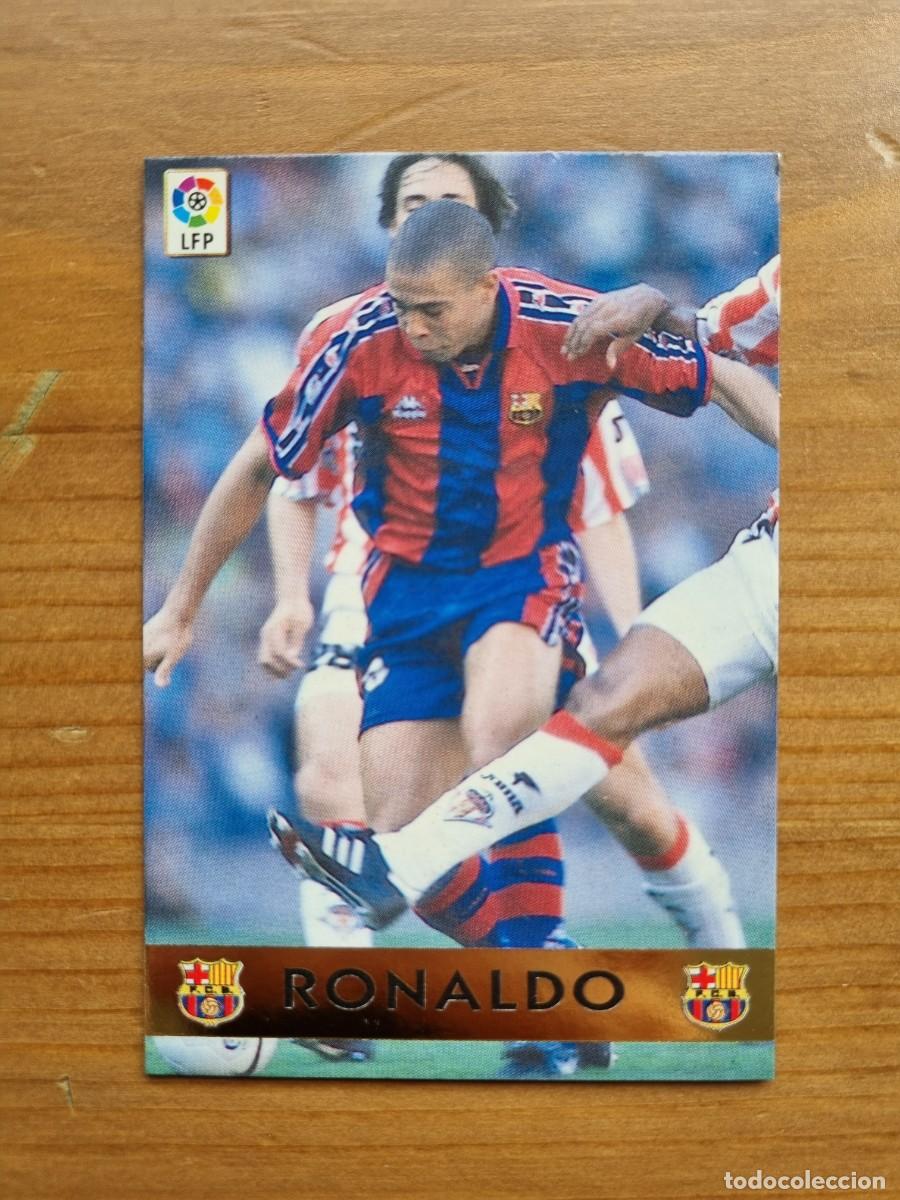 Cromos de f&uacute;tbol: RONALDO (FC Barcelona) TROFEO PICHICHI. Las Fichas de la Liga 1997 1998 97 98 (Mundicromo)