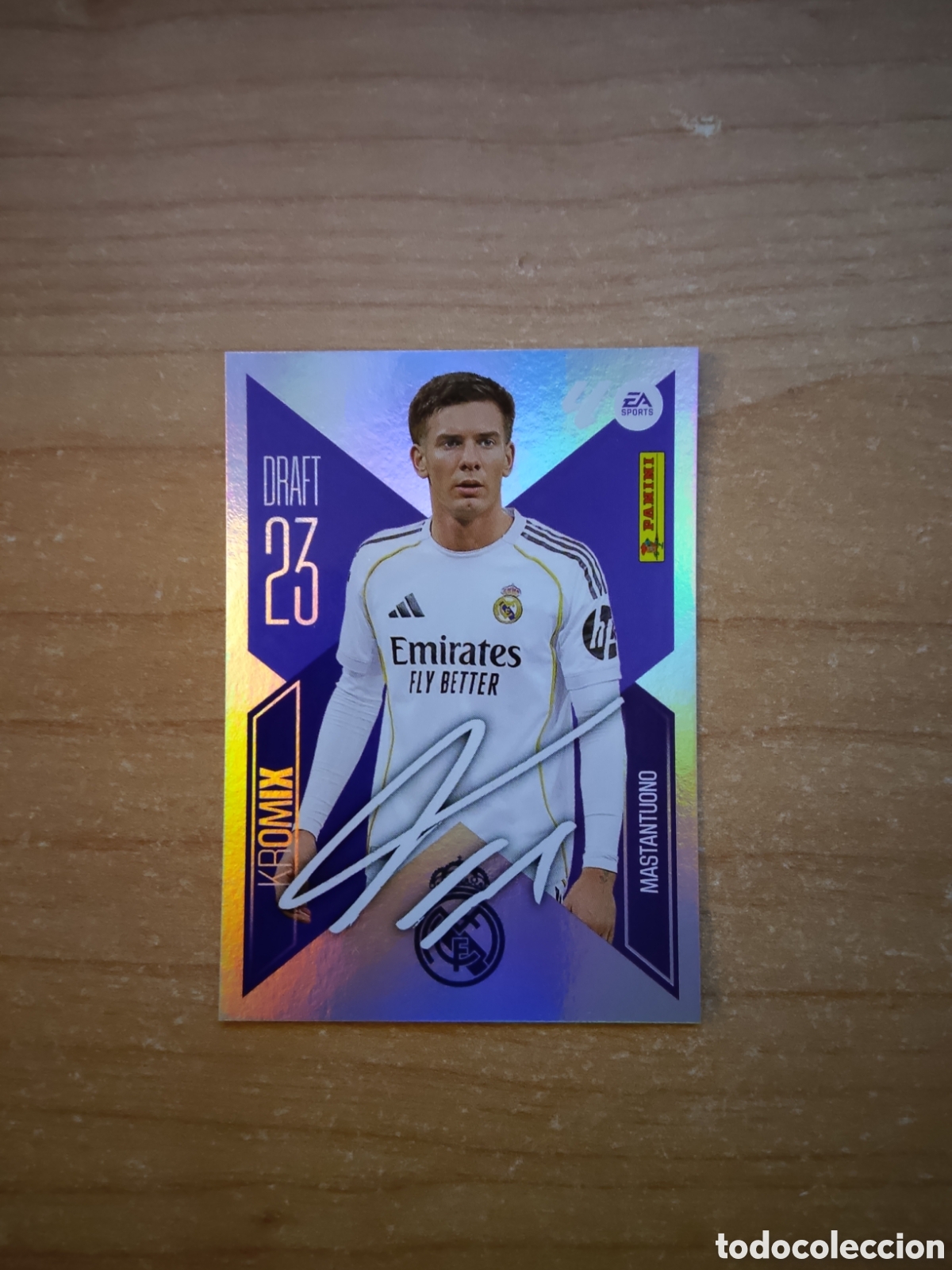 Cromos de f&uacute;tbol: K16 DRAFT 23 MIX FRANCO MASTANTUONO REAL MADRID LIGA ESTE 2026 2027